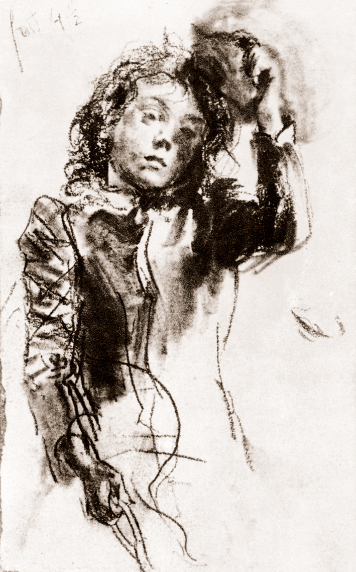  Adolpyh Von Menzel —— 摘帽子的女孩